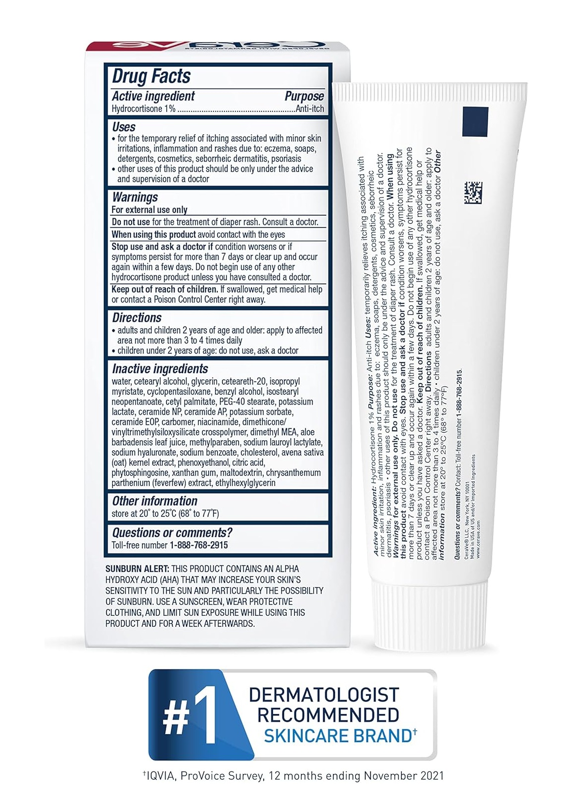 Cerave Hydrocortisone Anti Itch Cream-28g thumbnail 4