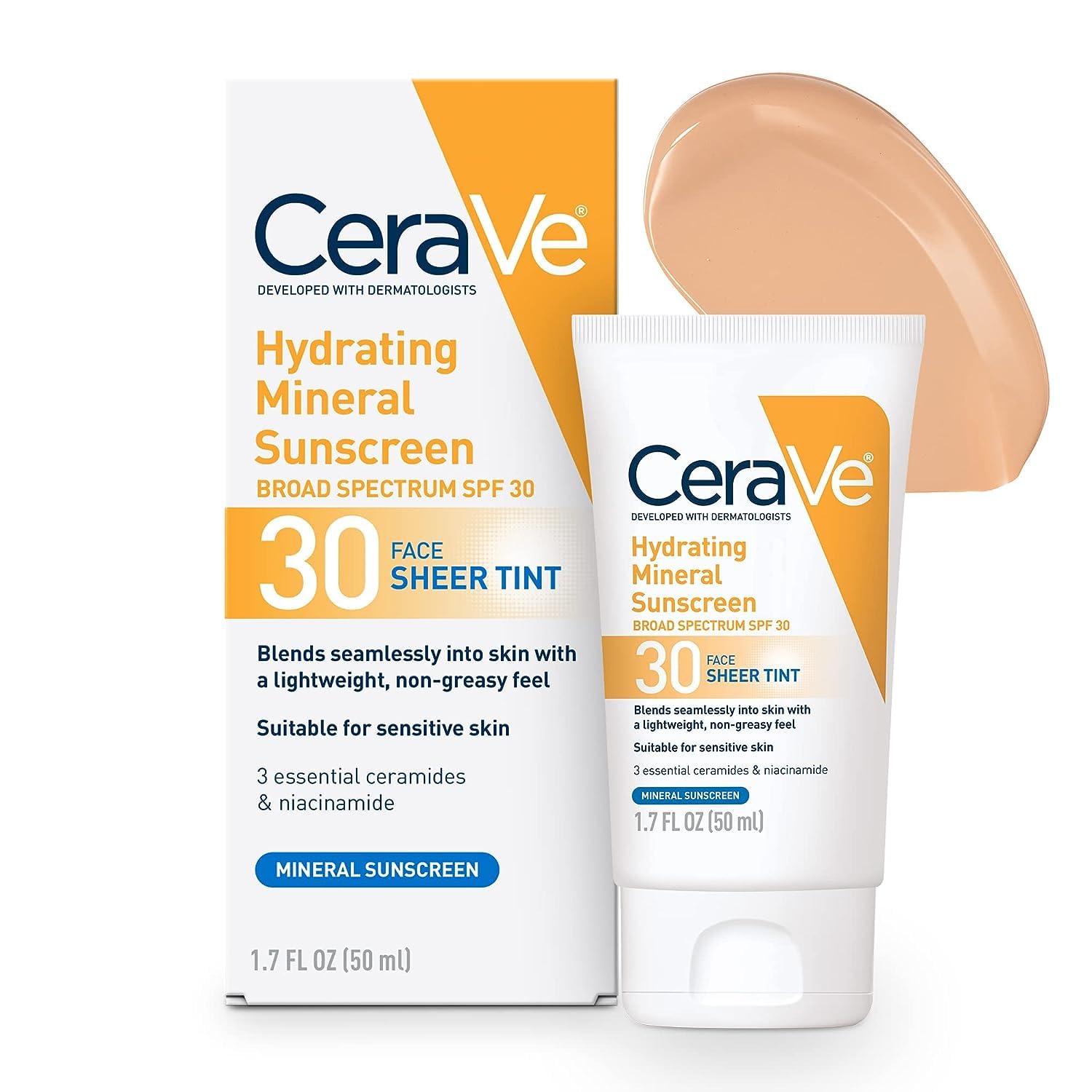 Cerave Hydrating Sunscreen Broad Spectrum SPF 30 Face Sheer Tint-50ml thumbnail 4