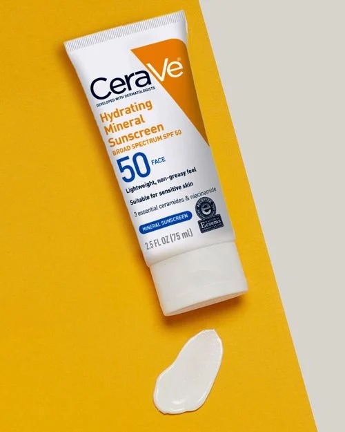 Cerave Hydrating Mineral SPF 50 Face Sunscreen-75ml thumbnail 4
