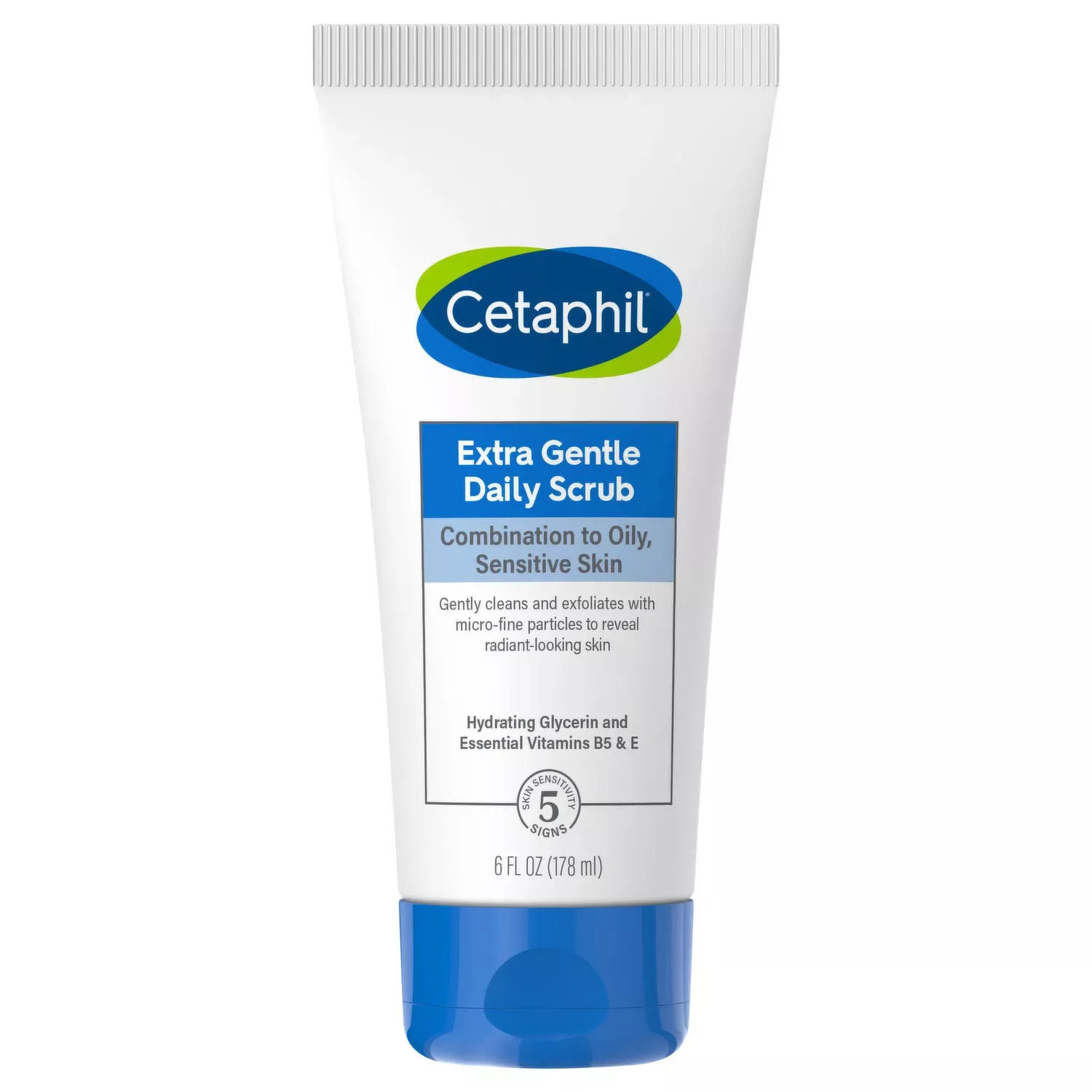 Cetaphil Extra Gentle Daily Scrub Combination to Oily, Sensitive Skin-178ml