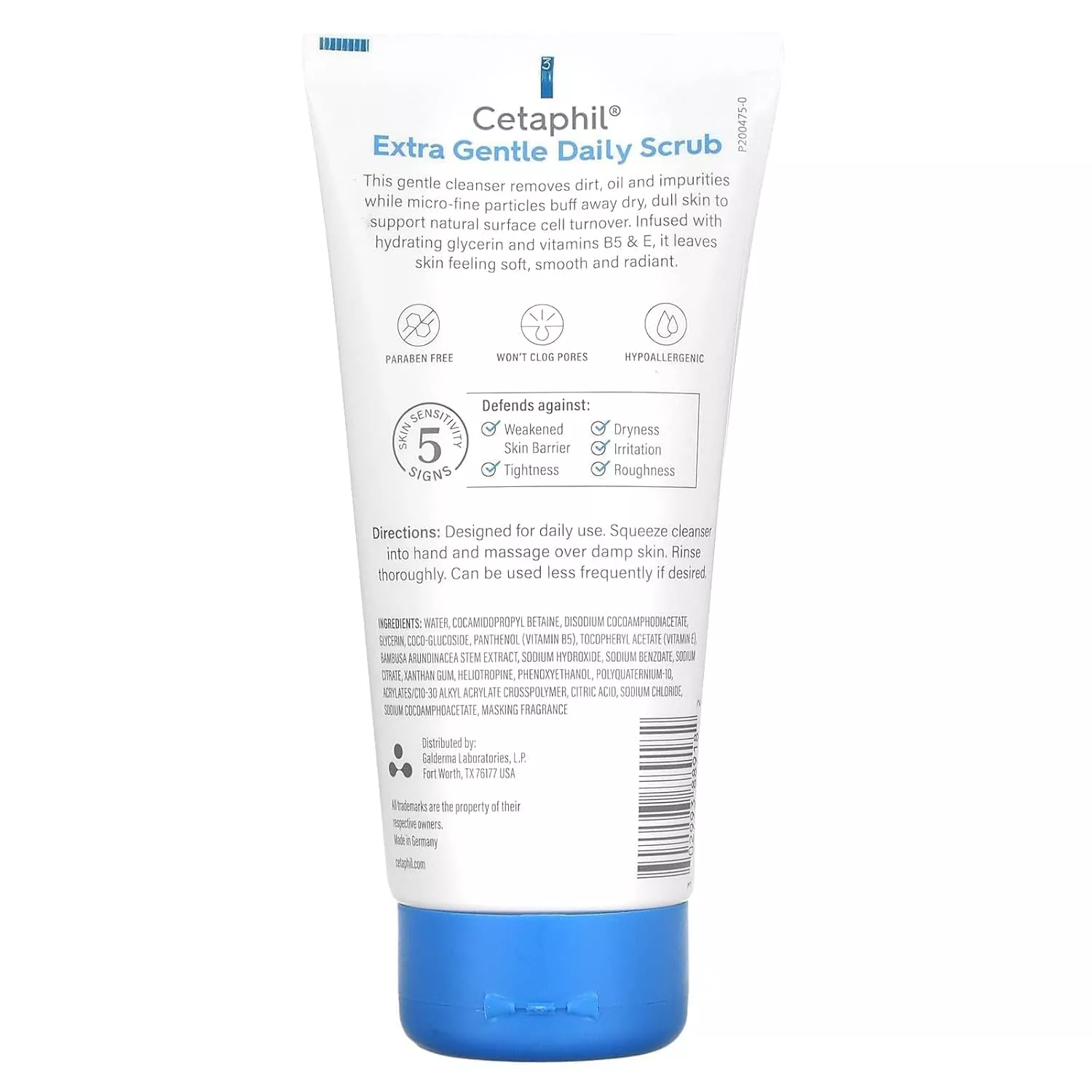 Cetaphil Extra Gentle Daily Scrub Combination to Oily, Sensitive Skin-178ml