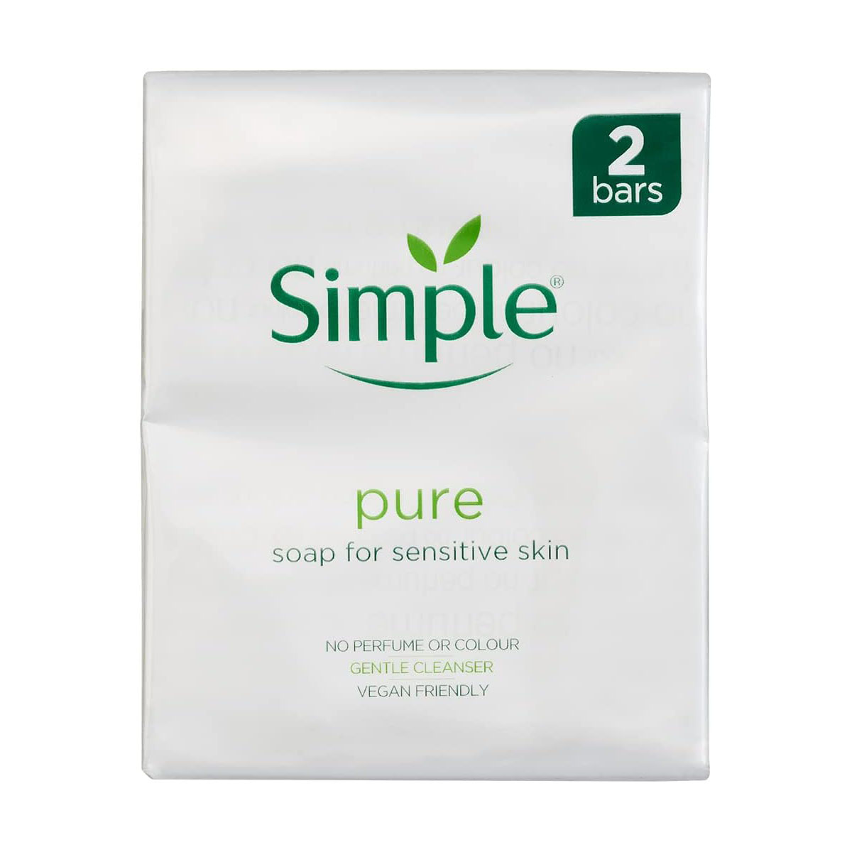 Simple Pure Soap for Sensitive Skin Twin Pack-100g