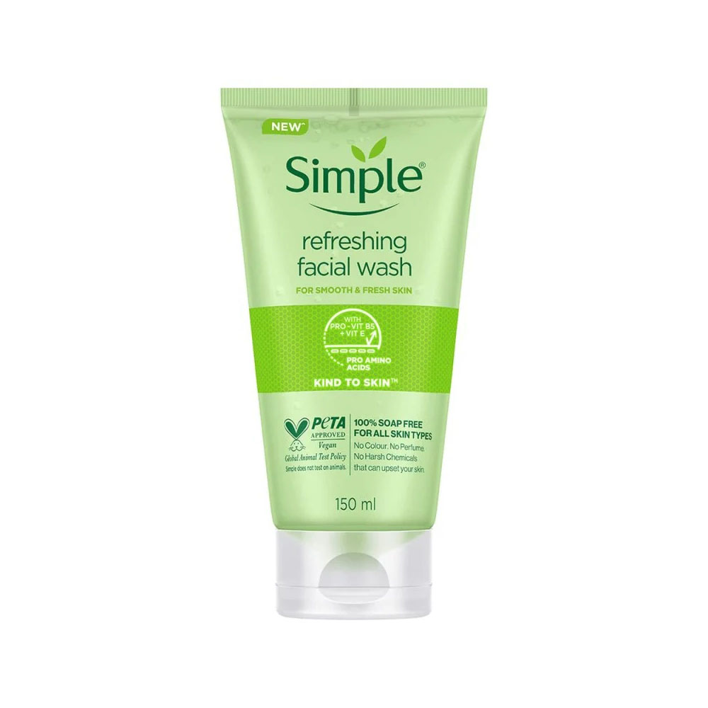 Simple Refreshing Facial Wash with Vitamin B5+E-150ml