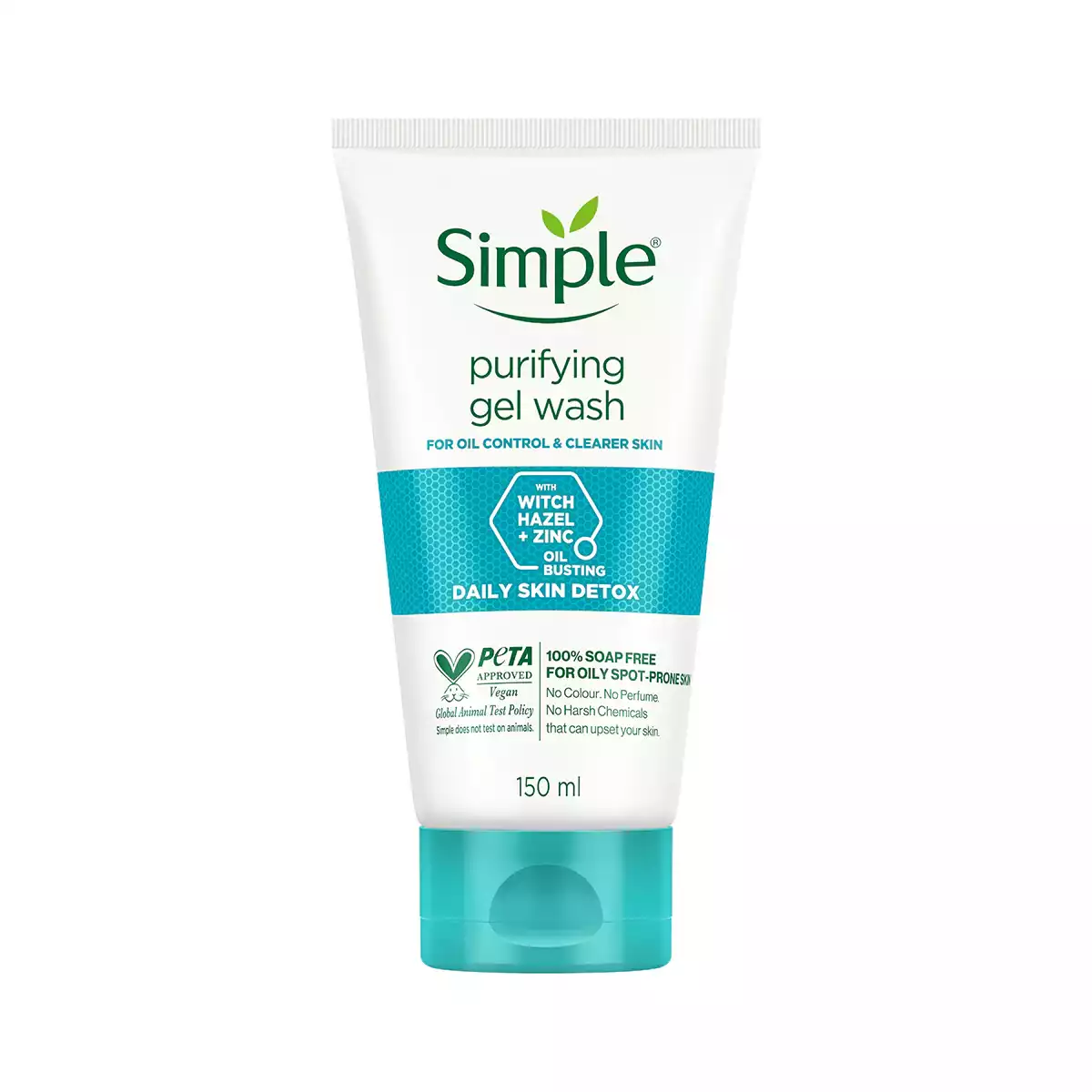 Simple Daily Skin Detox Purifying Gel Wash-150ml