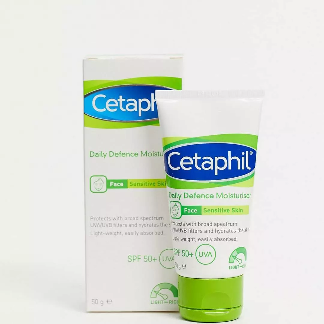 Cetaphil Daily Defence SPF50+ Moisturiser for Sensitive Skin-50g