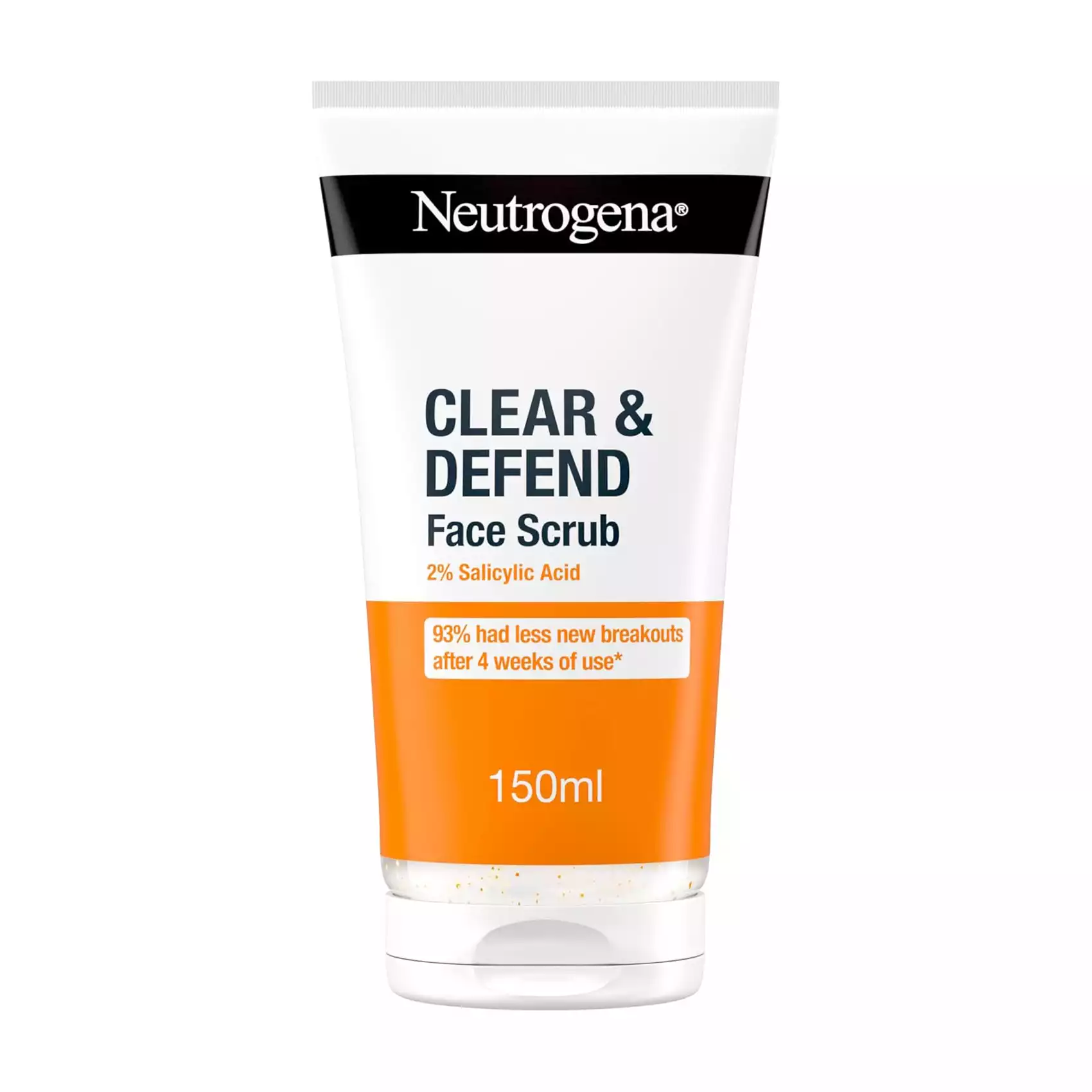 Neutrogena Clear & Defend Salicylic Acid Face Scrub-150ml