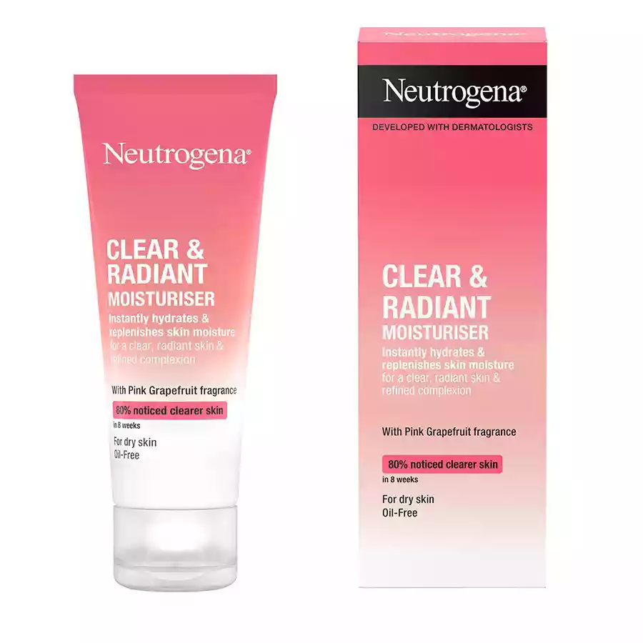 Neutrogena Clear & Radiant Moisturiser with Pink Grapefruit Fragrance-50ml