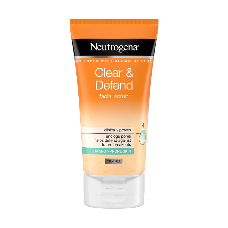 Neutrogena Oil Free Clear & Defend Facial Scrub-150ml