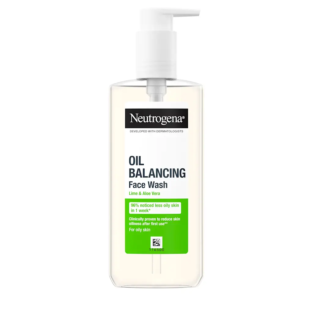Neutrogena Oil Balancing Facial Wash with Lime & Aloe Vera-200ml