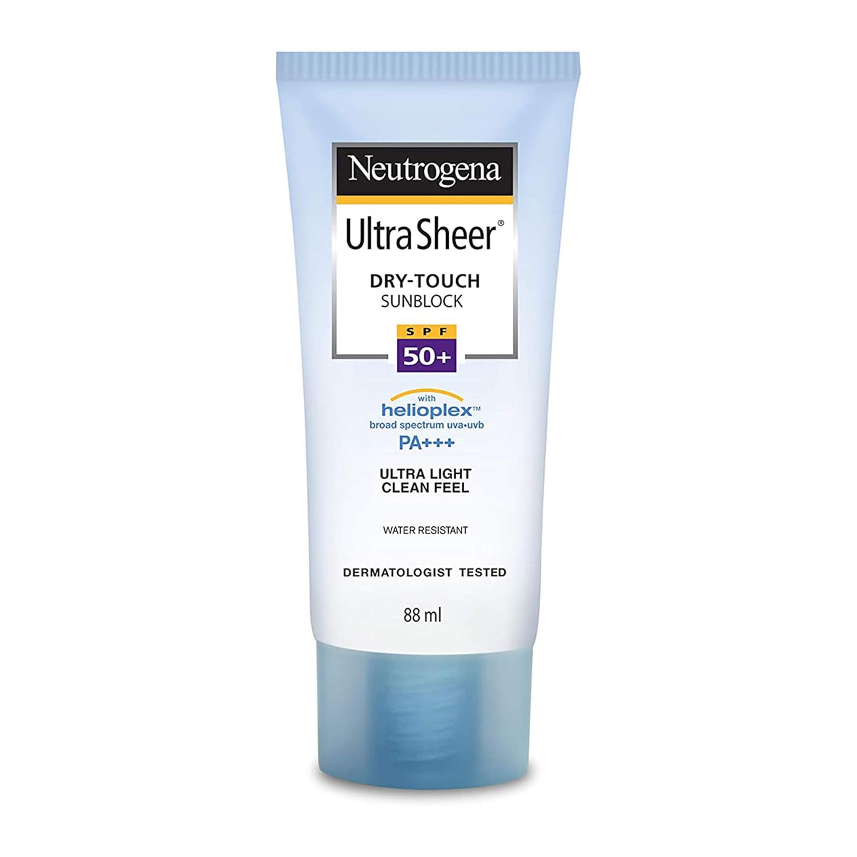 Neutrogena Ultra Sheer Dry-Touch Sunblock SPF50+ Ultra Light Clean-88ml
