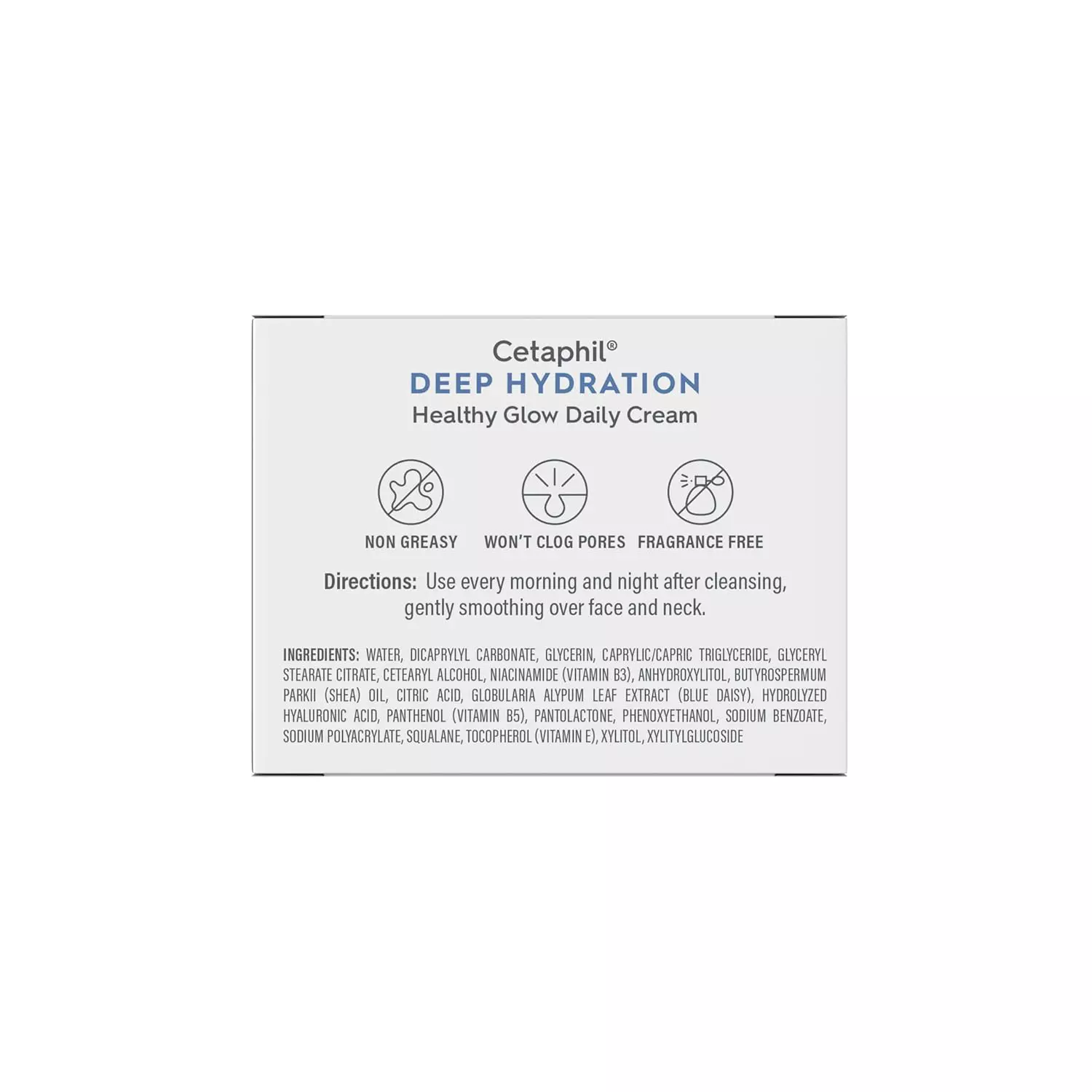Cetaphil Deep Hydration Healthy Glow Daily Cream with Hyaluronic Acid-48g