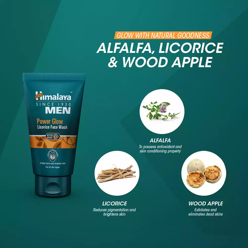 Himalaya Men Power Bright Licorice Face Wash-100ml thumbnail 4