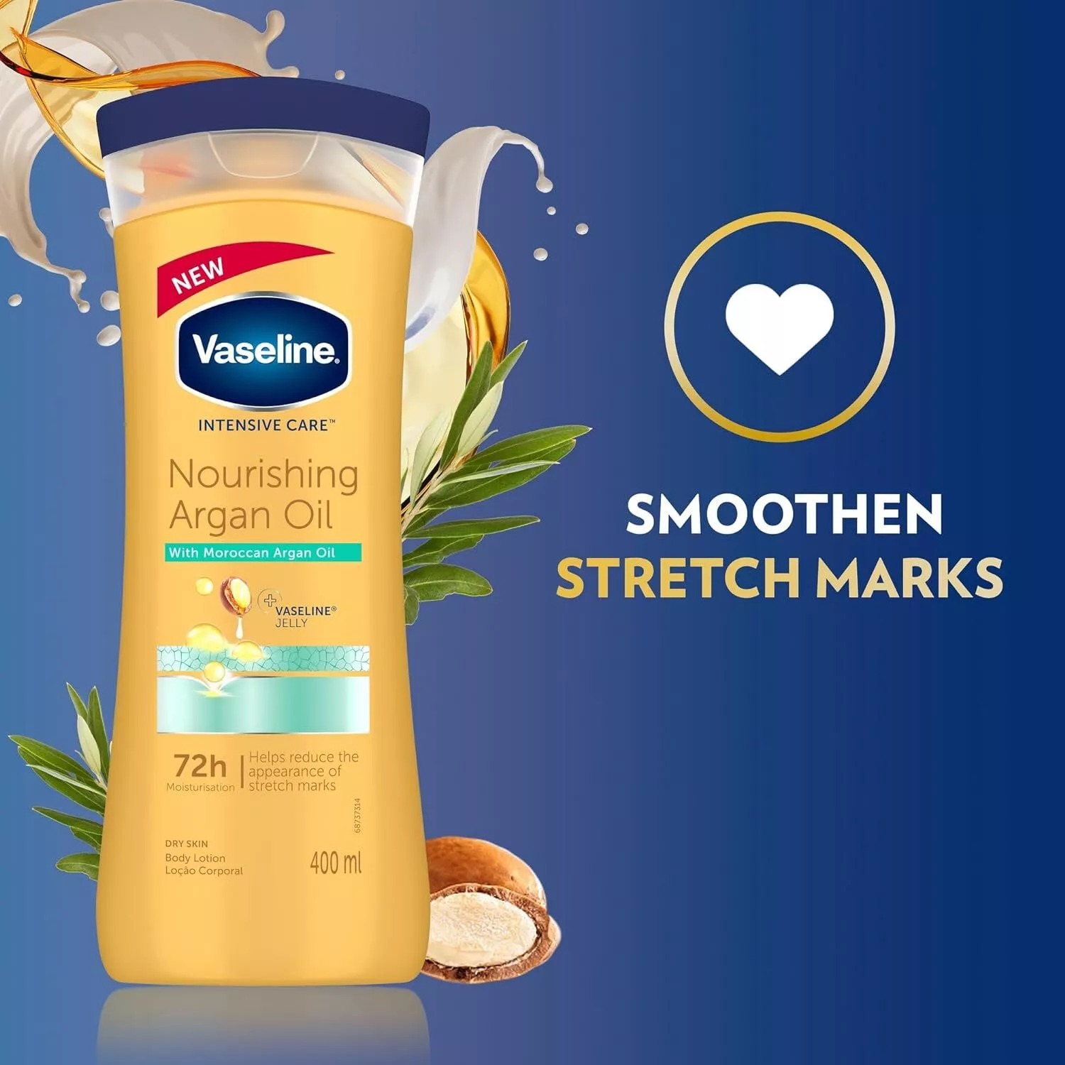 Vaseline Intensive Care Body Lotion Nourishing Argan Oil for Dry Skin-400ml thumbnail 6