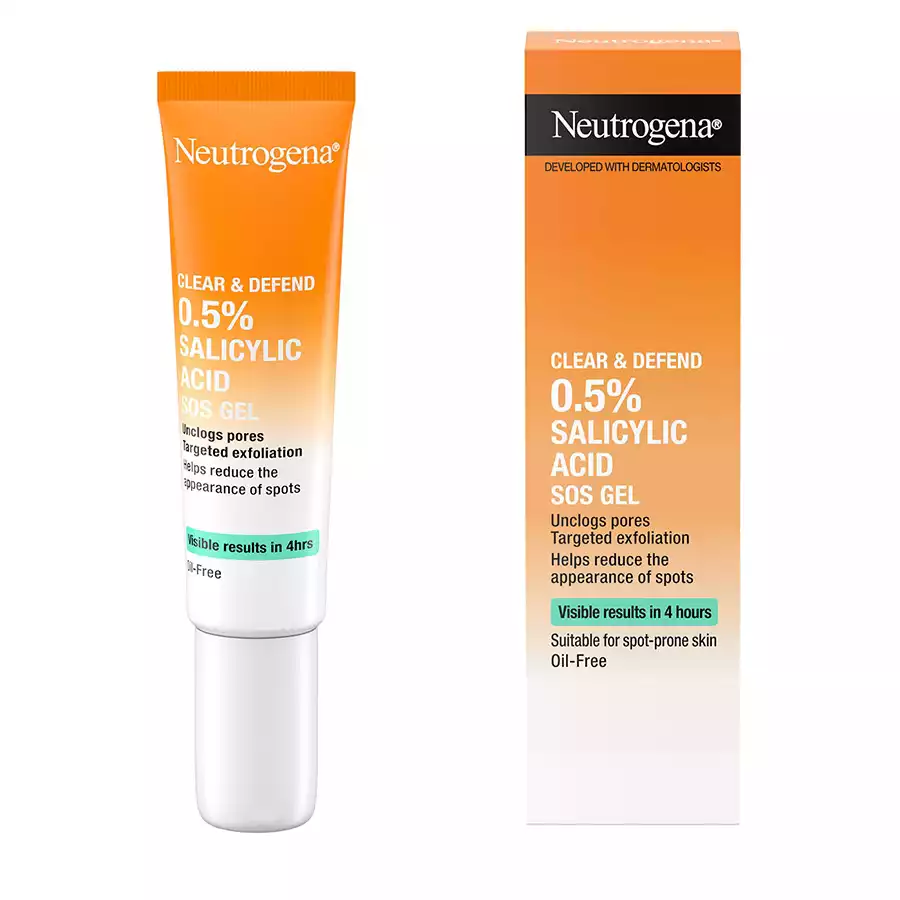 Neutrogena Clear & Defend 0.5% Salicylic Acid Oil Free SOS Gel-15ml