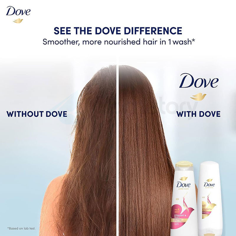 Dove Ultra Care Shampoo Straight & Silky Pro Moisture Complex-680ml thumbnail 4