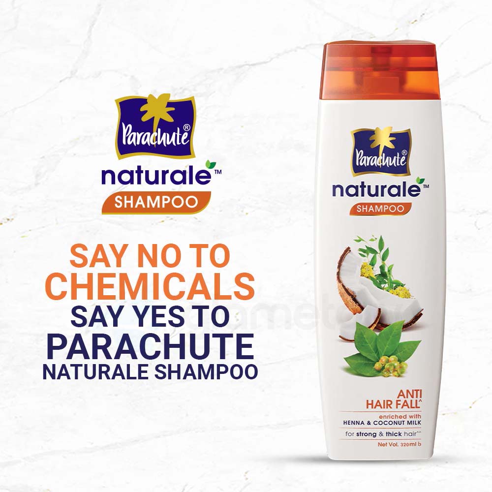 Parachute Naturale Shampoo Anti Hair Fall-320ml thumbnail 3