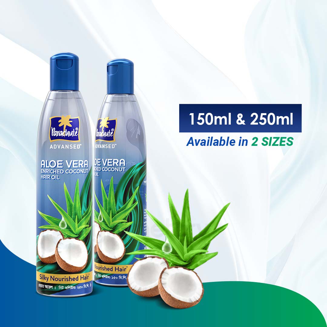Parachute Advansed Aloe Vera Enriched Coconut Hair Oil-150ml 2 Pack thumbnail 4