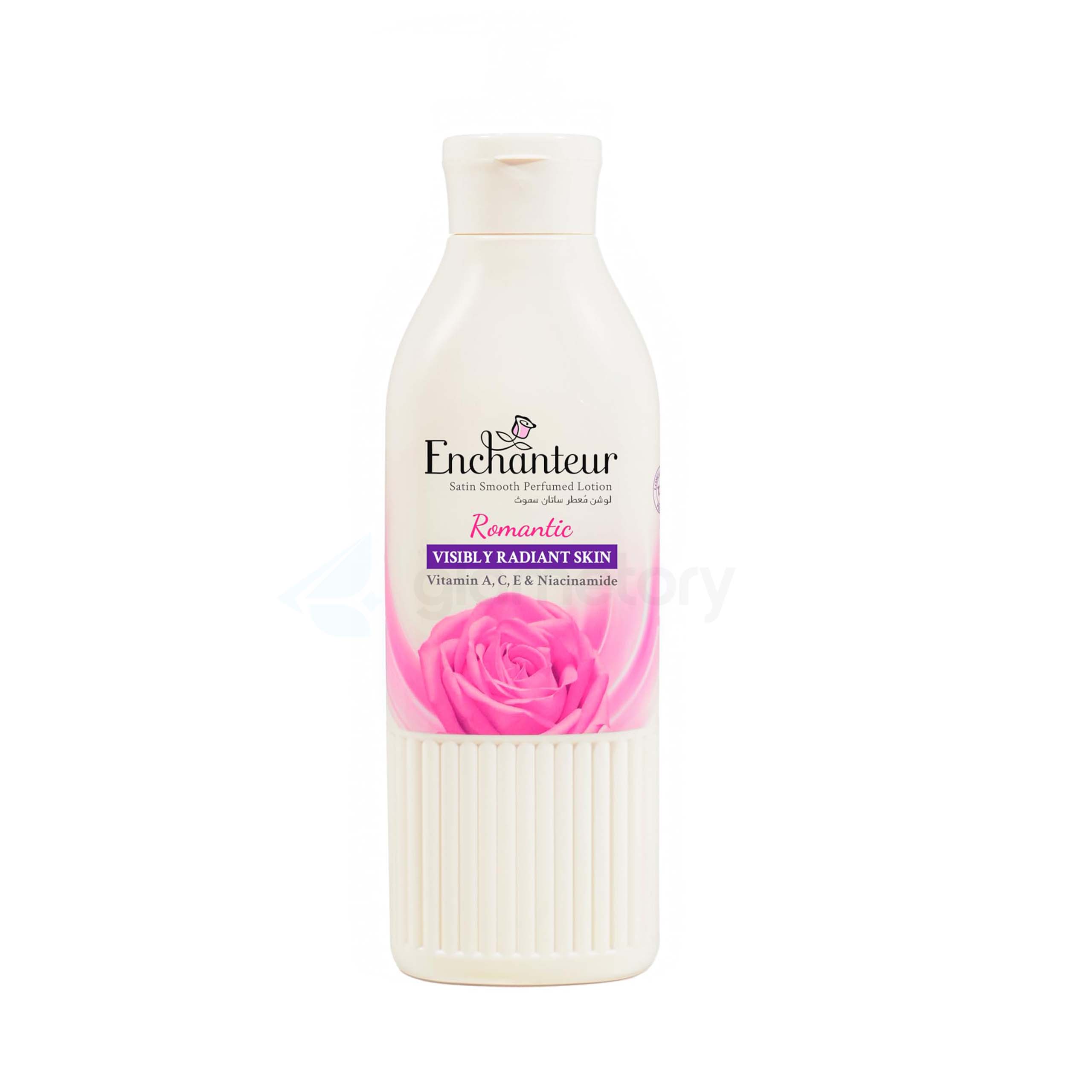 Enchanteur Body Lotion Romantic Satin Smooth Perfumed with Vitamin A, C, E & Niacinamide-250ml