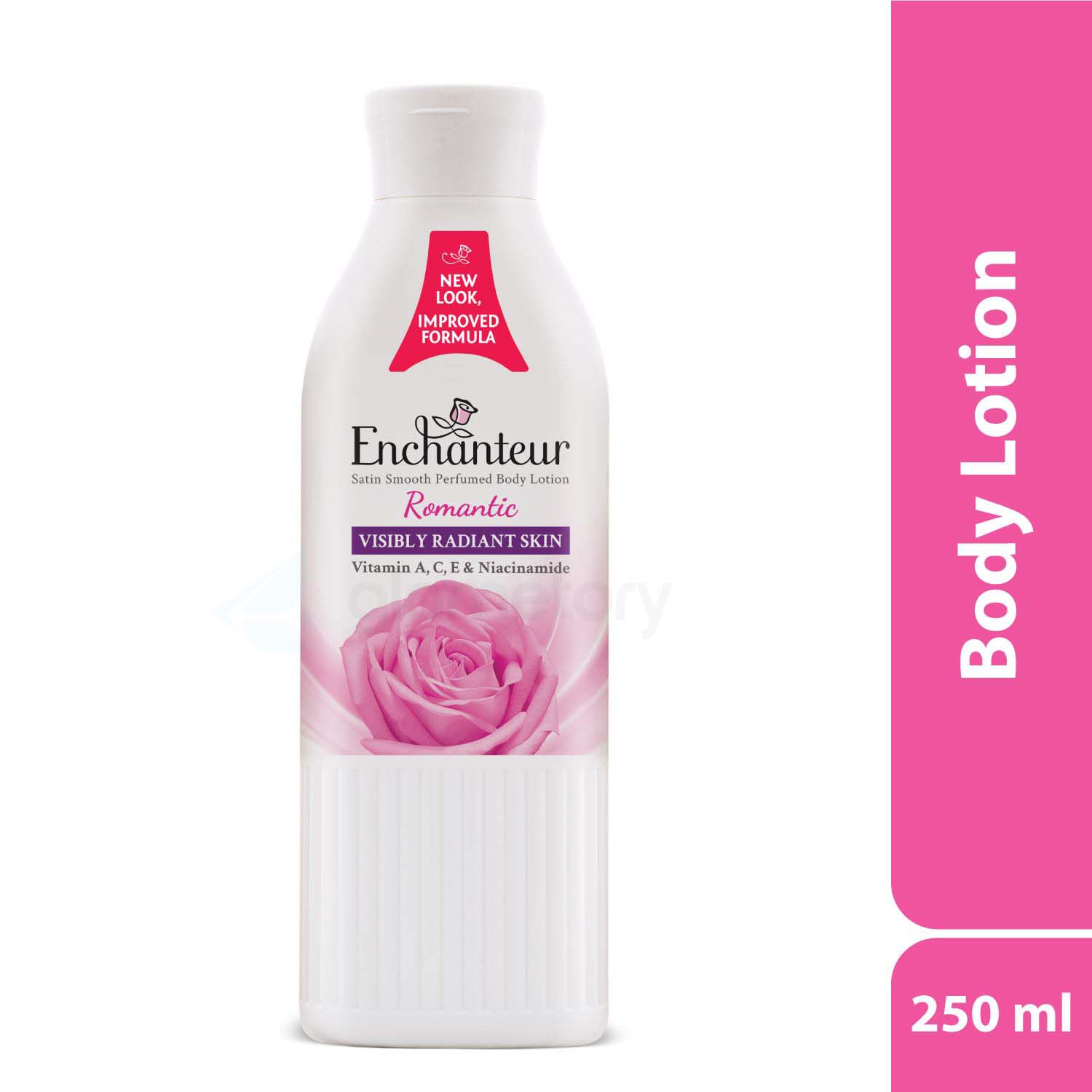 Enchanteur Body Lotion Romantic Satin Smooth Perfumed with Vitamin A, C, E & Niacinamide-250ml