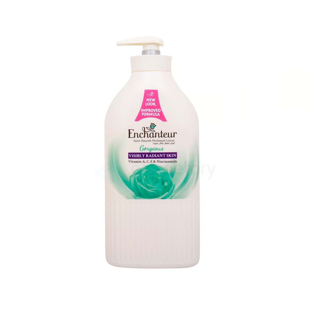 Enchanteur Lotion Gorgeous Satin Smooth Perfumed with Vitamin A, C, E & Niacinamide-500ml