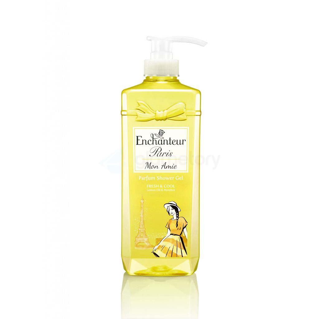 Enchanteur Paris Mon Amie Parfum Shower Gel Fresh & Cool with Lemon Oil & Menthol-750g