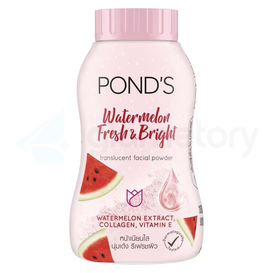 Pond's Watermelon Fresh & Bright Translucent Facial Powder-50g thumbnail 3
