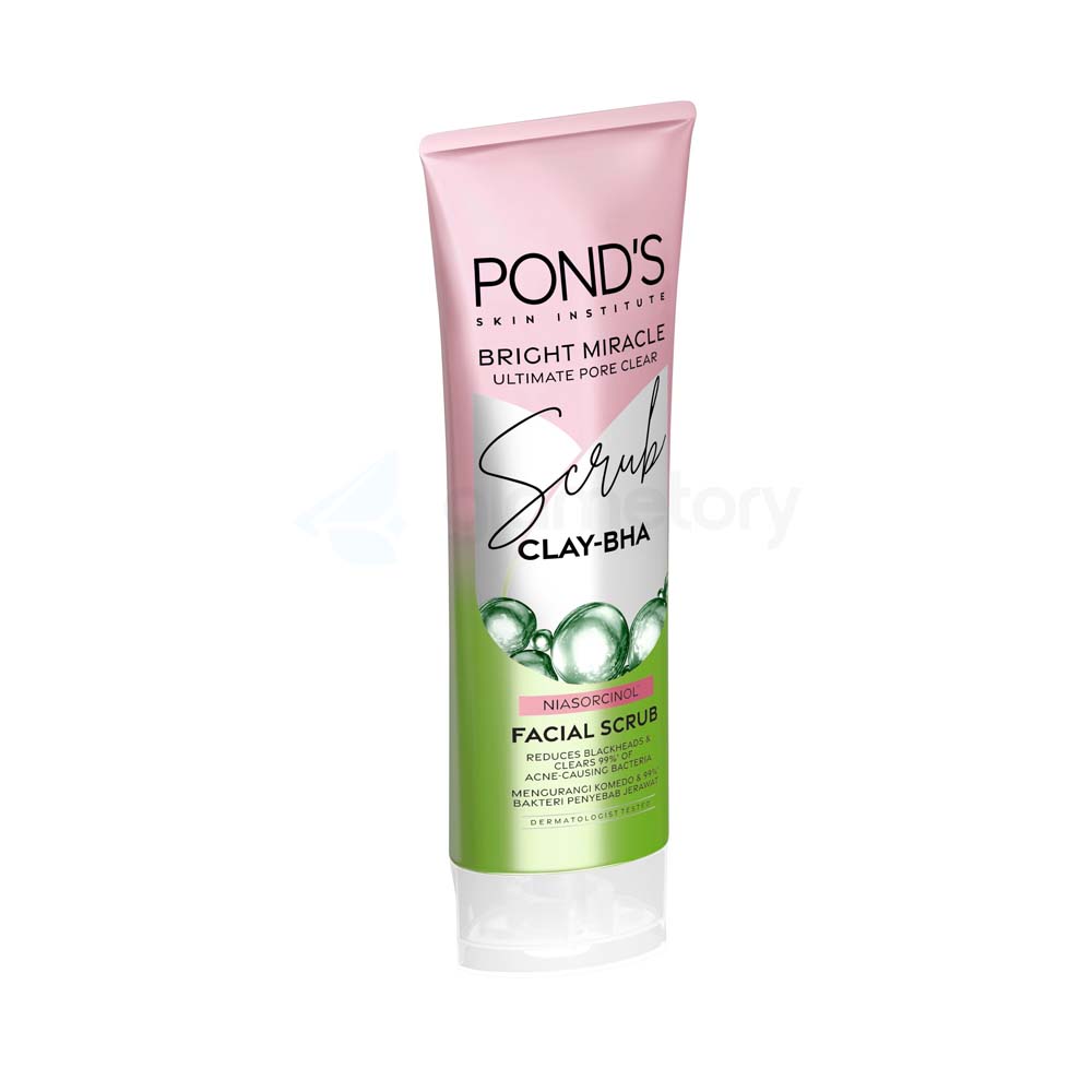 Pond's Bright Miracle Clay-BHA Facial Scrub-100g