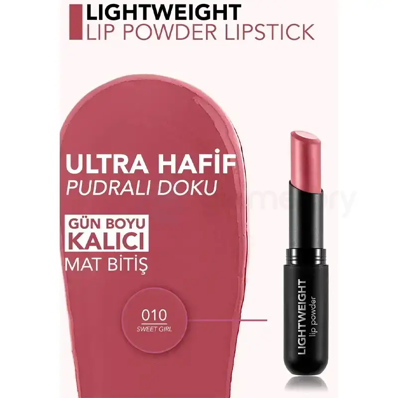 Flormar Lightweight Lip Powder Lipstick-010 Sweet Girl