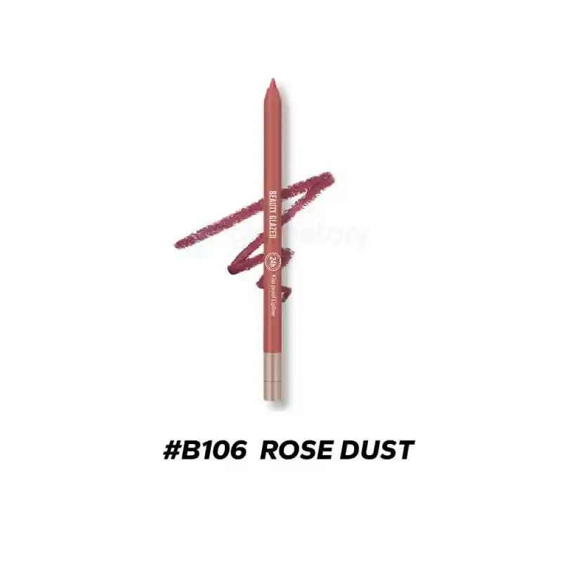 Beauty Glazed Waterproof Lip Liner-B106 Rose Dust