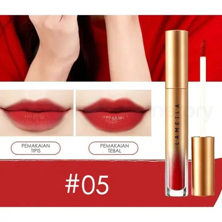 Lameila Velvet Lip Glaze Liquid Lipstick-05 thumbnail 3