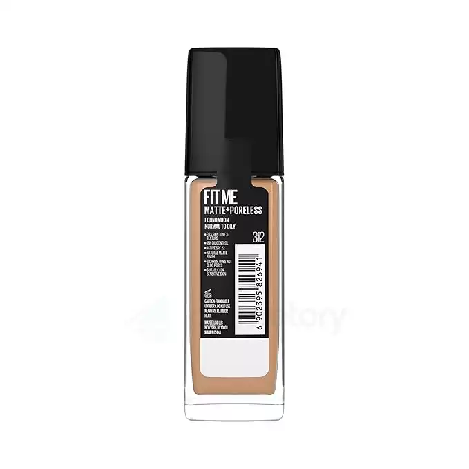 Maybelline Fit Me Matte & Poreless Foundation SPF 22-Shade 312 thumbnail 3