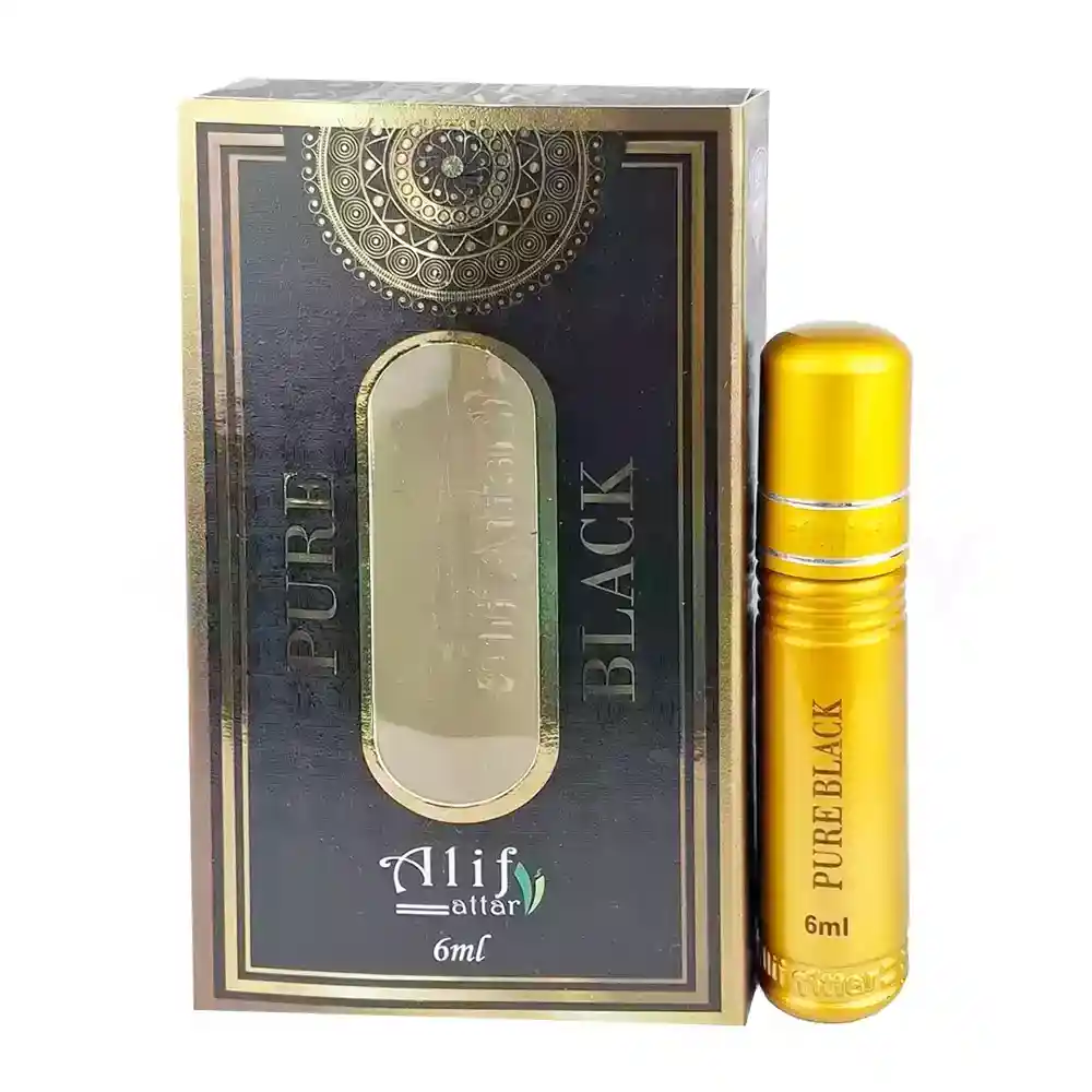 Alif Pure Black Attar-6ml