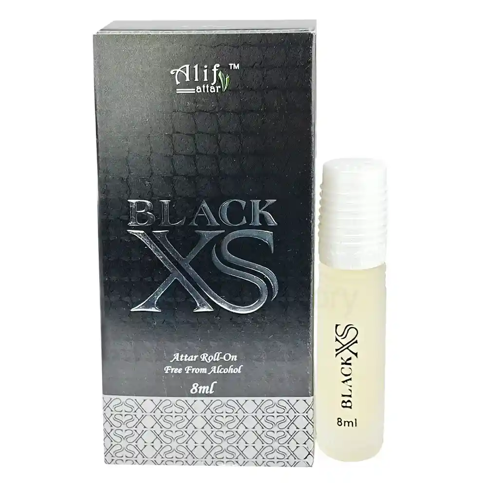 Alif Black XS Roll On Attar-8ml