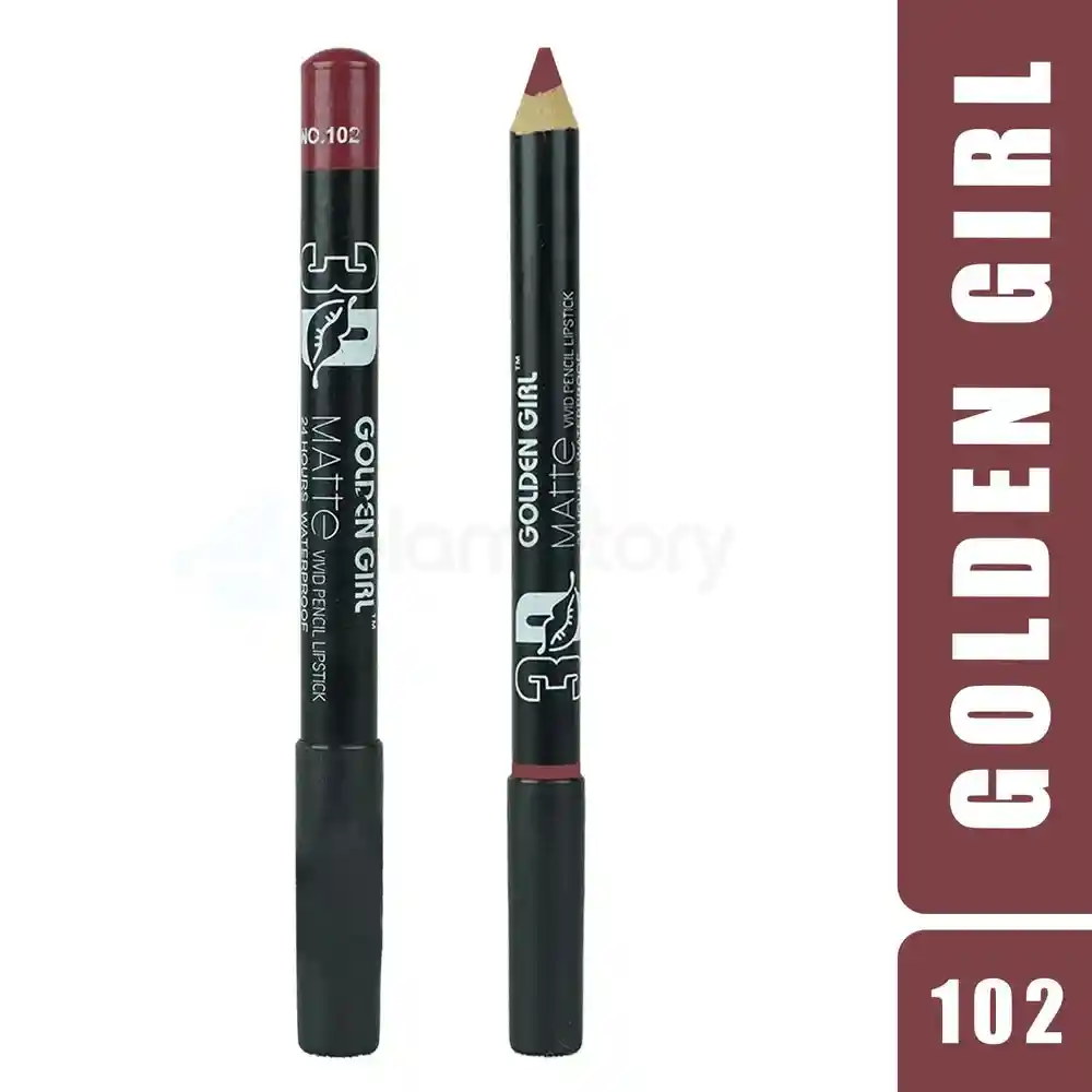 Golden Girl Matte Vivid 102 Pencil Lipstick