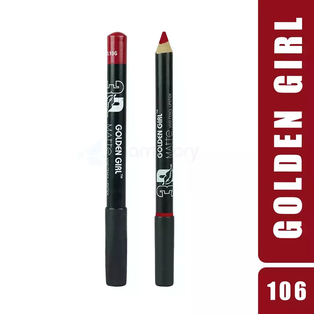 Golden Girl Matte Vivid 106 Pencil Lipstick