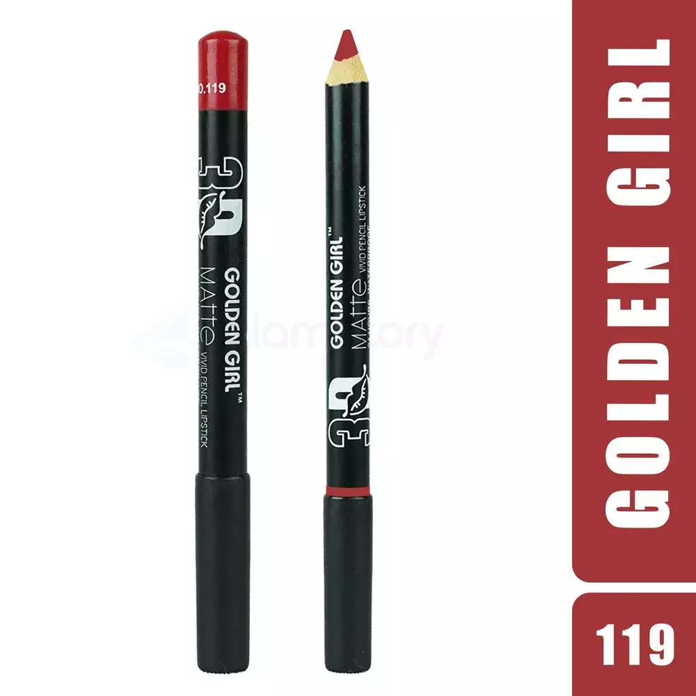 Golden Girl Matte Vivid 119 Pencil Lipstick