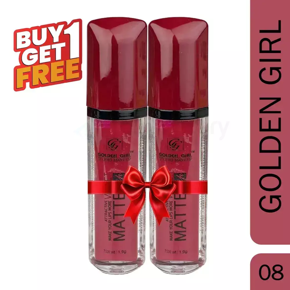 Golden Girl Studio Makeup Lipstick 08 Velvet Matte Buy 1 Get 1 Free