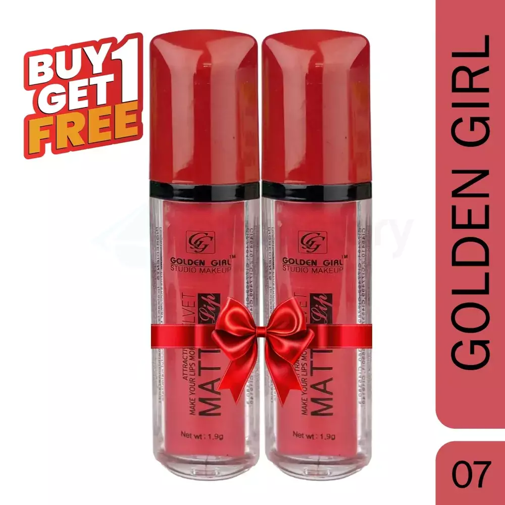 Golden Girl Studio Makeup Lipstick 07 Velvet Matte Buy 1 Get 1 Free