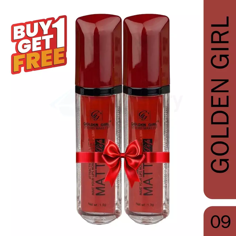 Golden Girl Studio Makeup Lipstick 09 Velvet Matte Buy 1 Get 1 Free
