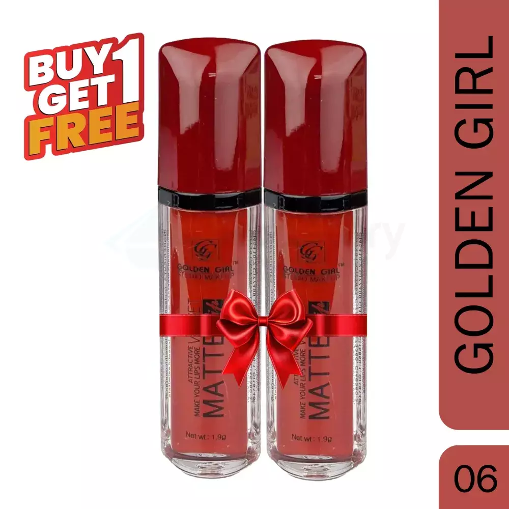Golden Girl Studio Makeup Lipstick 06 Velvet Matte Buy 1 Get 1 Free