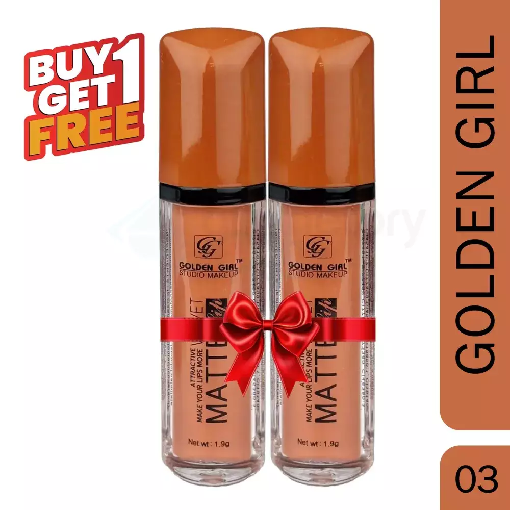 Golden Girl Studio Makeup Lipstick 03 Velvet Matte Buy 1 Get 1 Free