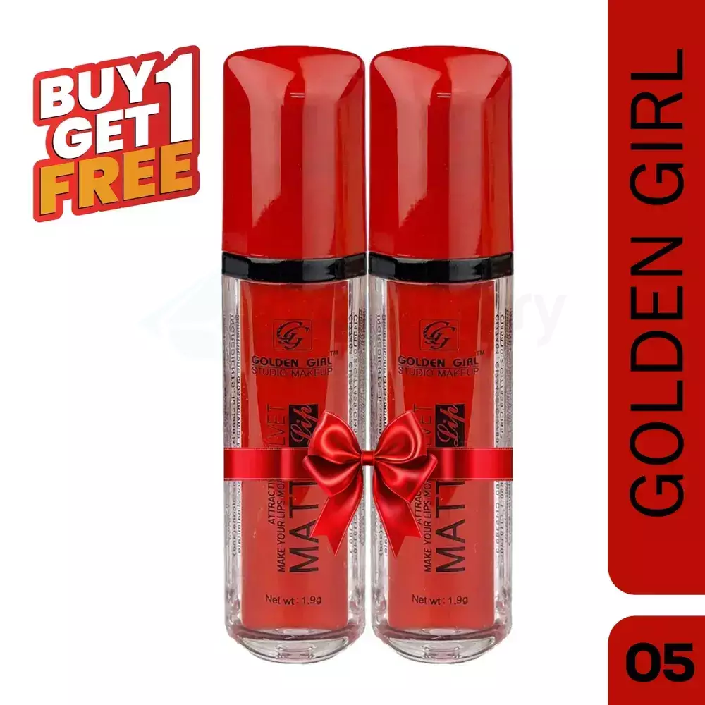 Golden Girl Studio Makeup Lipstick 05 Velvet Matte Buy 1 Get 1 Free