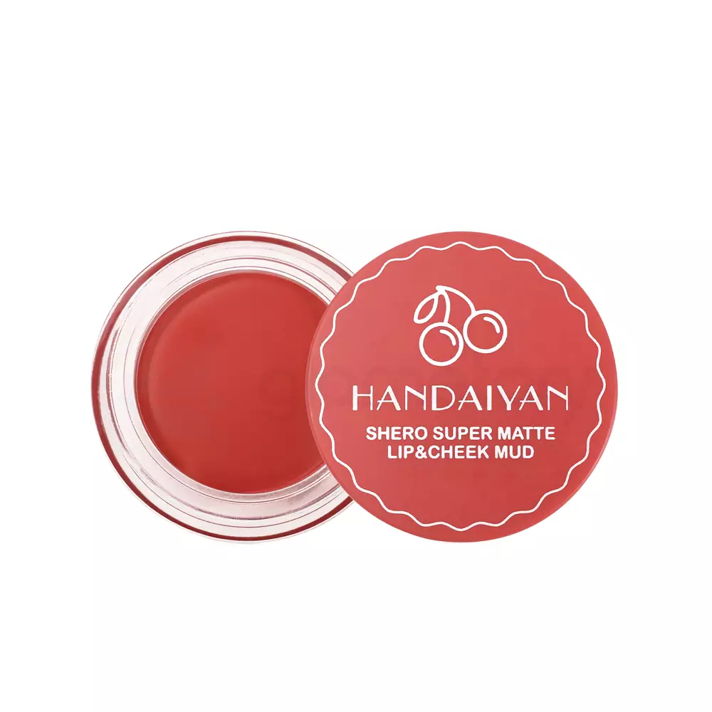 Handaiyan Shero Super Matte Lip & Cheek Mud-02 Coral Red