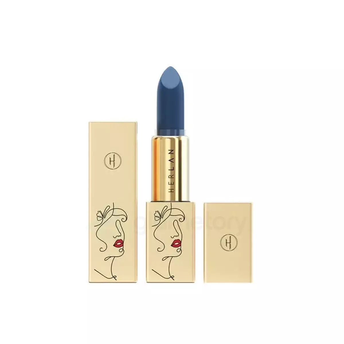 Herlan Cushion Matte Lipstick Retrograde Blue-18