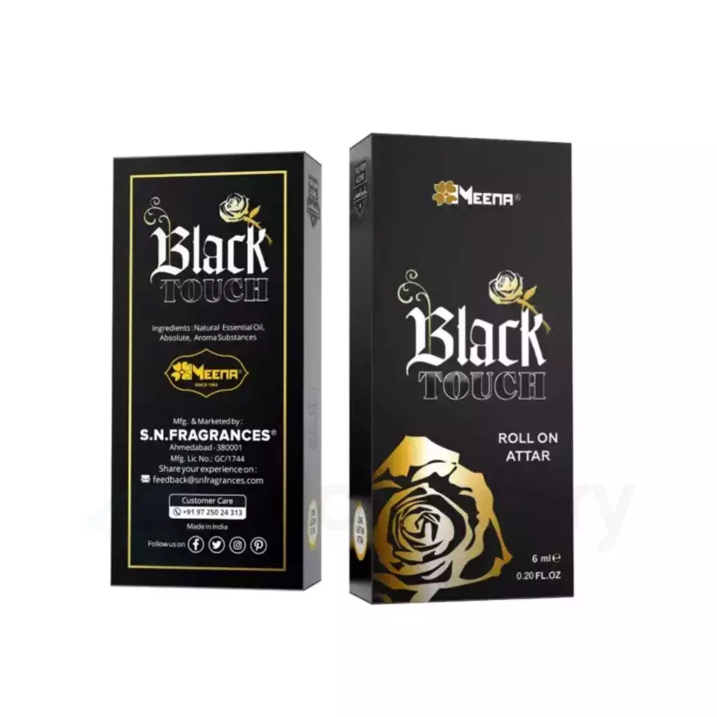 Meena Black Touch Roll On Attar-8ml