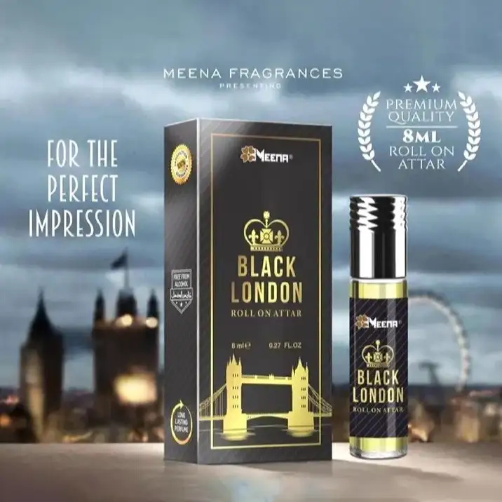 Meena Black London Roll On Attar-8ml