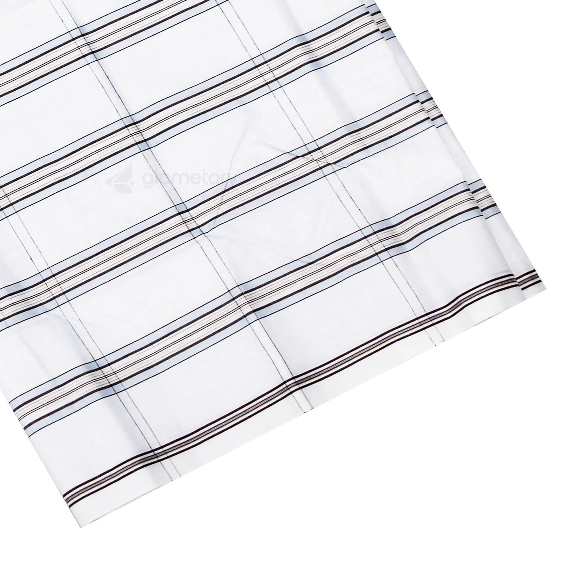 White Striped Cotton Lungi-11052522