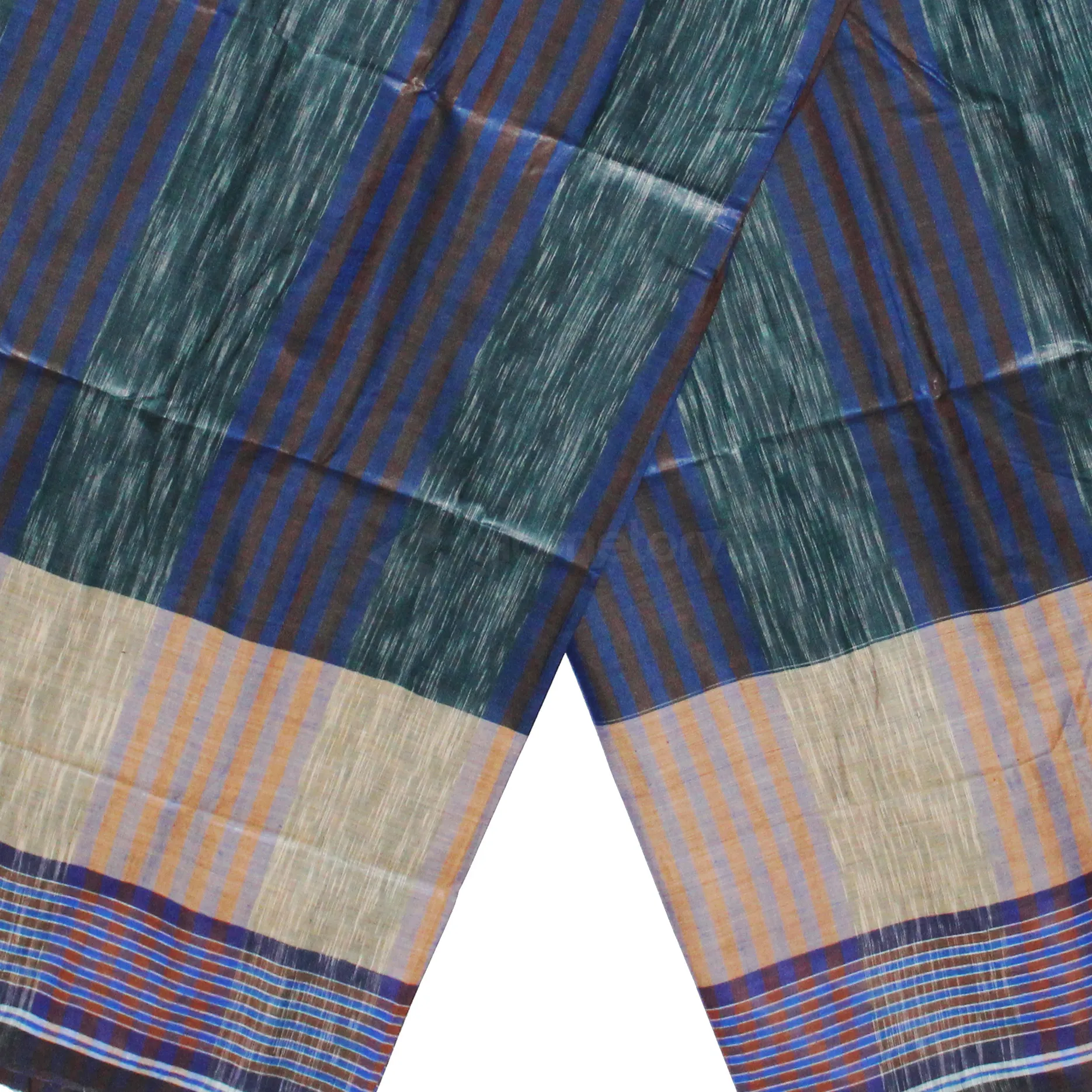 Multicolor Striped Cotton Lungi-1103253