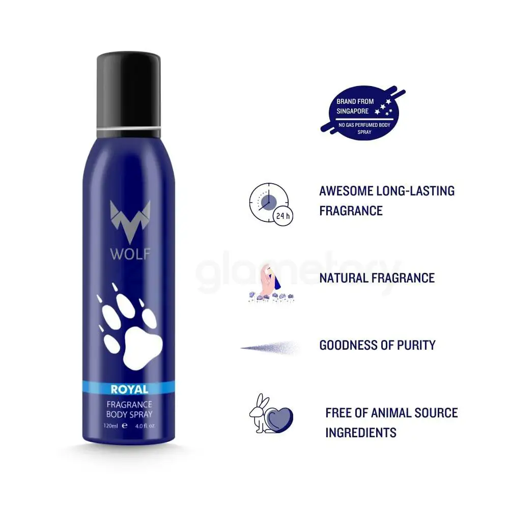 Wolf Royal Fragrance Body Spray for Men-120ml thumbnail 4
