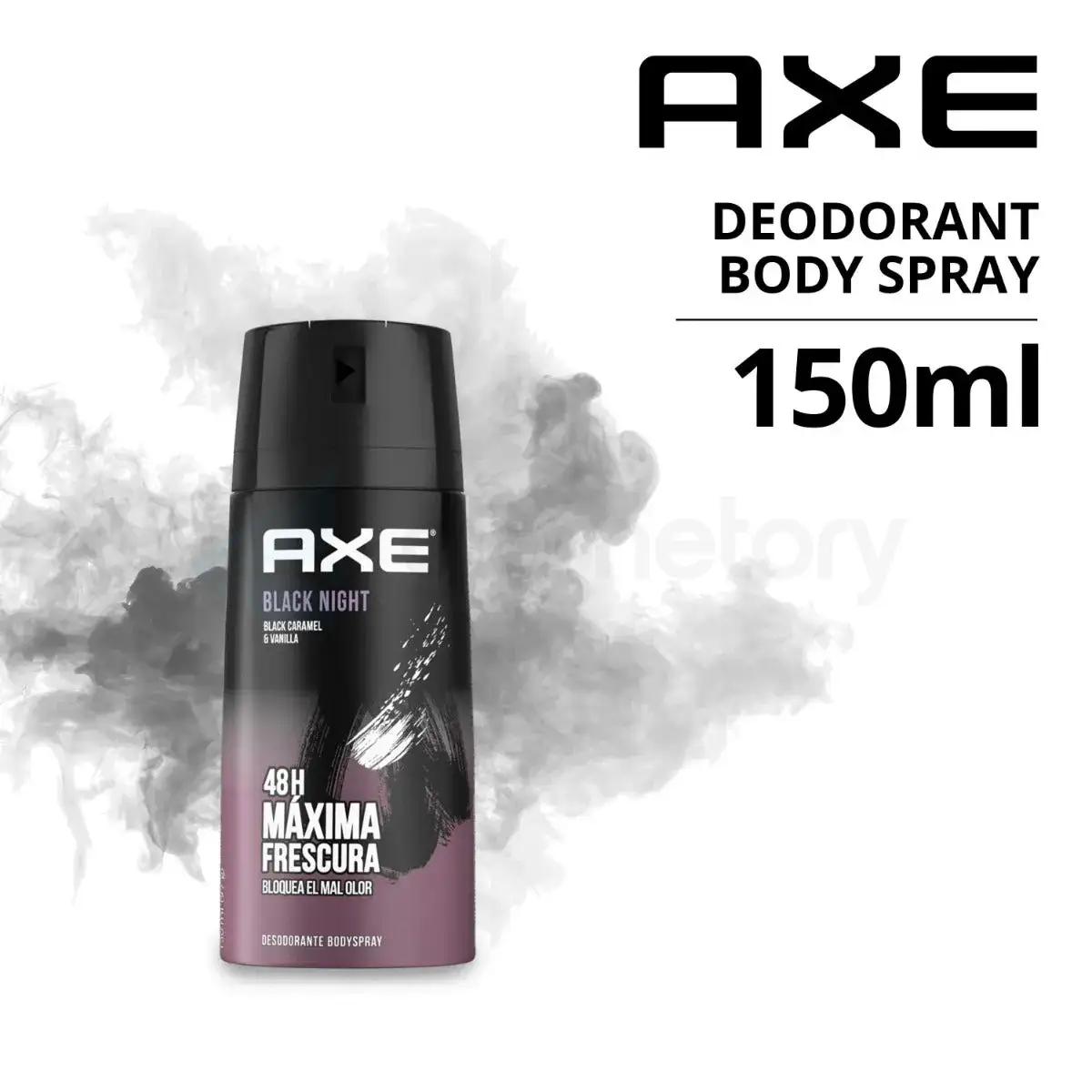 Axe Black Night Black Caramel & Vanilla Deodorant Body Spray-150ml thumbnail 3